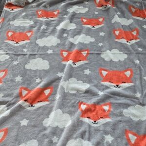 Cozy Fox Print Throw Blanket 5/$15